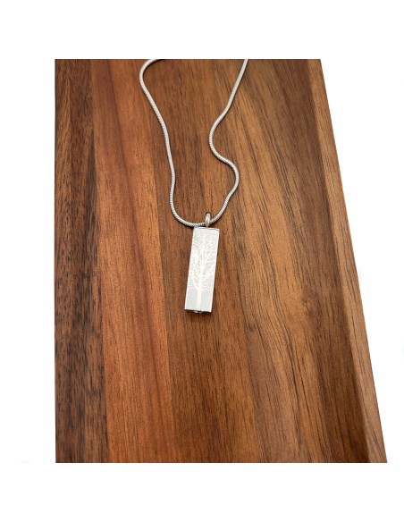 Joya relicario colgante TREE ROOT GRAPHITE