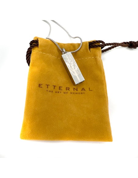 Cremation Jewell TREE ROOT GRAPHITE Pendant