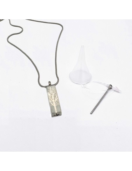 Joya relicario colgante TREE ROOT GRAPHITE