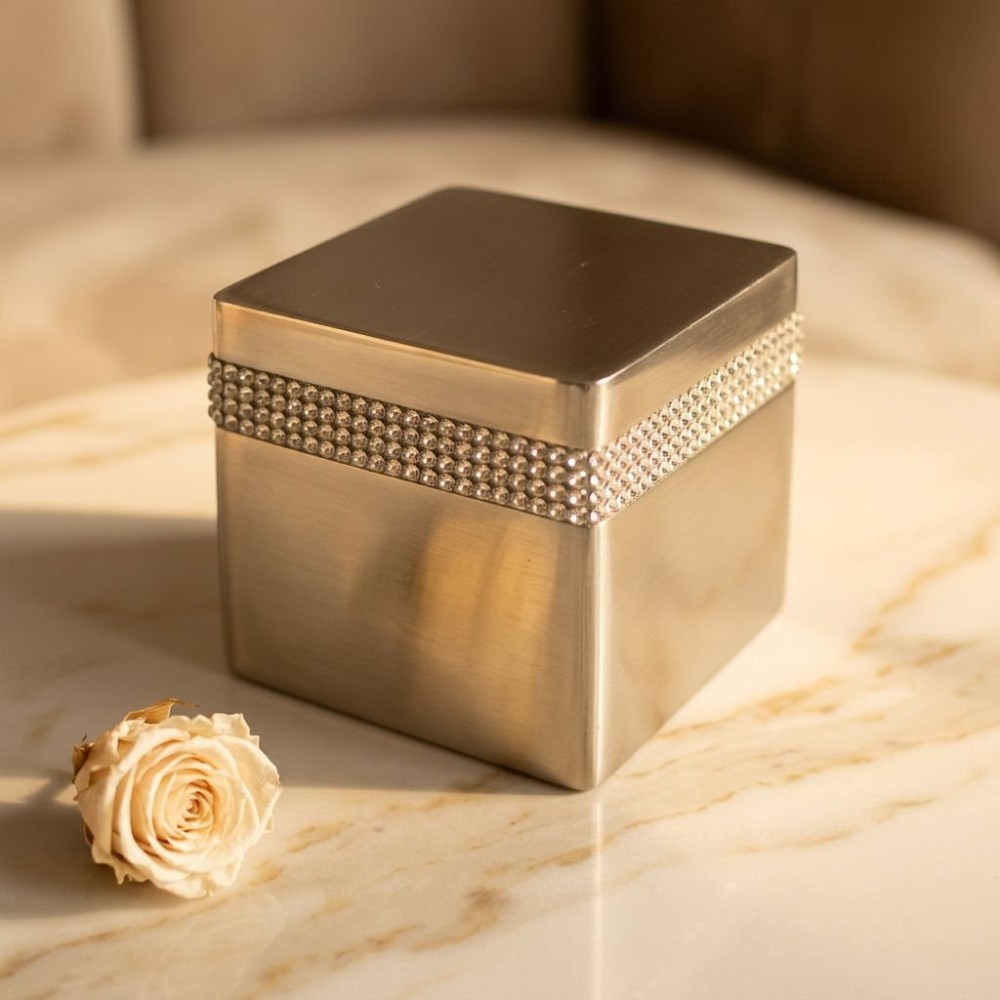 Relicario CRYSTAL CUBE KEEPSAKE MADE...